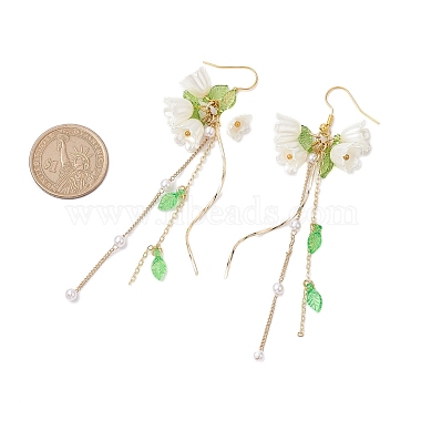 boucles d'oreilles pendantes en acrylique à fleurs(EJEW-JE05881)-3