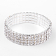 4 Row stretch Rhinestone Bracelet(X-B115-4)-1