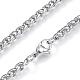 304 Stainless Steel Wheat Chain Necklaces(NJEW-D285-14P)-2