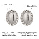 304 ovale Ohrstecker aus Edelstahl(BE3954-2)-1