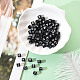 Perles de lettres acryliques artisanales noires(SACR-YW0001-18)-5