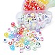 302Pcs 9 Style Transparent & Opaque Rainbow Iridescent Acrylic Beadss Plated and Enamel(MACR-CJ0001-55)-4
