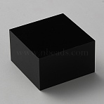 Acrylic Display Pedestals for Jewelry, Black, 5x5x3cm(OACR-WH0038-32A-01)