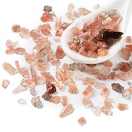 Natural Sunstone Chips Beads, No Hole, 3~9x3~5x1.5~3mm(G-M428-03B)