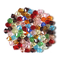 Imitation Austrian Crystal Beads, Grade AAA, Faceted, Bicone, Mixed Color, 6x6mm, Hole: 0.7~0.9mm(SWAR-F022-6x6mm-M)