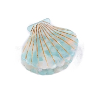 Cellulose Acetate Claw Hair Clips, Hair Accessories for Women & Girls, Shell, Aquamarine, 52x43mm(PW-WG85482-03)