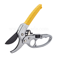 SKS Steel Garden Shears, with Rubber Handle Cover, Cutting Pliers, Platinum, 20.3x8x1.9cm(TOOL-WH0130-11)