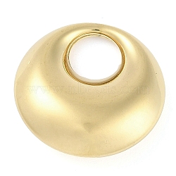 Ion Plating(IP) 304 Stainless Steel Pendants, Manual Polishing, Real 18K Gold Plated, Flat Round, 20x7mm, Hole: 7mm(STAS-P366-61A-G)