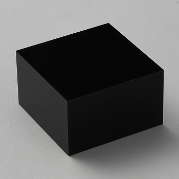 Acrylic Display Pedestals for Jewelry, Black, 5x5x3cm