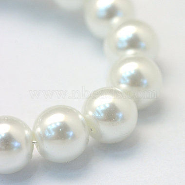 Baking Painted Glass Pearl Round Bead Strands(HY-Q003-10mm-01)-3