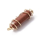 Natural Red Jasper Copper Wire Wrapped Pendants(PALLOY-JF02535-04)-4