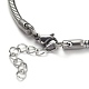 304 Stainless Steel Bracelets(BJEW-O186-08A-P)-2
