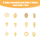 24Pcs 12 Style 201 Stainless Steel Stud Earring Findings(STAS-FH0001-83)-3