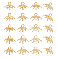 20Pcs Brass Cup Peg Bails Pendants, For Half Drilled Beads, Flower, Real 18K Gold Plated, 10x9x7~7.5mm, Hole: 1.4mm, Pin: 1mm(KK-BC0011-87)