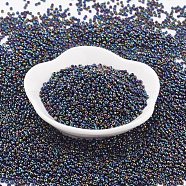 TOHO Japanese Seed Beads, Round, 11/0, (86) Metallic AB Iris, 2x1.5mm, Hole: 0.5mm, about 42000pcs/pound(SEED-F002-2mm-86)