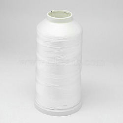 Nylon Thread, For Tassel Making, White, 0.3mm, about 1093.61 yards(1000m)/roll(NWIR-D047-58)
