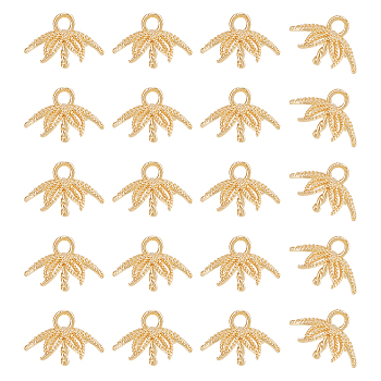 20Pcs Brass Cup Peg Bails Pendants, For Half Drilled Beads, Flower, Real 18K Gold Plated, 10x9x7~7.5mm, Hole: 1.4mm, Pin: 1mm
