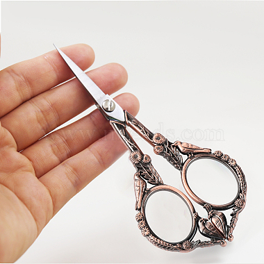 420 Stainless Steel Retro-style Sewing Scissors for Embroidery(TOOL-WH0127-16R)-3
