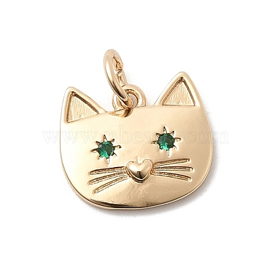 Brass Rhinestone Pendants(KK-H253-03G)-1