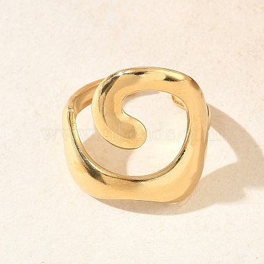 304 Stainless Steel Cuff Open Rings(RJEW-G377-01G)-2