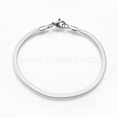 304 Stainless Steel Herringbone Chain Bracelets(BJEW-P236-15P)-1