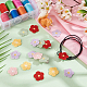 100pcs 5 couleurs accessoires d'ornement tricotés en polyester bicolore(DIY-FG0004-62)-5