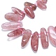 brins de perles de quartz synthétiques fraise(G-G106-J06-01)-3