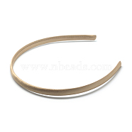 Plain Plastic Hair Band Findings, No Teeth, Covered with Cloth, Peru, 120mm, 9.5mm(OHAR-Q275-04F)