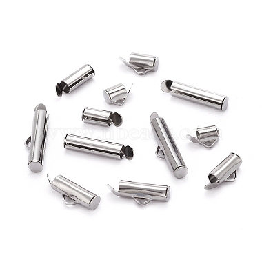 90Pcs 6 Style 304 Stainless Steel Slide On End Clasp Tubes(STAS-YW0001-20)-6