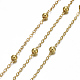 Brass Flat Oval Cable Chains(CHC018Y-G)-2