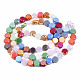 Electroplate Opaque Glass Beads Strands(EGLA-S174-31)-2