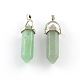 Green Aventurine Stone Pendants with Alloy Findings(G-R278-28P)-1