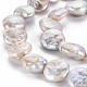 Chapelets de perles en Keshi naturel(PEAR-S018-03C)-4