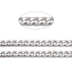 304 Stainless Steel Cuban Link Chain(STAS-B019-01P)-2