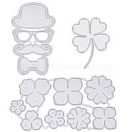 3Pcs 3 Styles Saint Patrick's Day Carbon Steel Cutting Dies Stencils, for DIY Scrapbooking, Photo Album, Decorative Embossing Paper Card, Stainless Steel Color, 58~113x42~61x0.6~0.8mm, 1pc/style(DIY-GF0008-47)