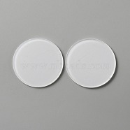 Acrylic Flat Round Action Figure Display Bases, Clear, 40x2mm(KY-WH0004-05B-A)