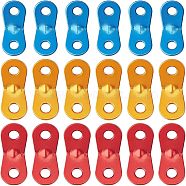 SUPERFINDINGS Aluminum Alloy Connecter, Camping Accessories, Mixed Color, 39x16x7mm, Hole: 6mm, 17pcs/boc(FIND-FH0001-71)