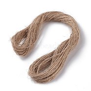 Jute Cord, Jute String, Jute Twine, for Arts Crafts DIY Decoration Gift Wrapping, Tan, 1mm, about 21.87 Yards(20m)/Bundle(OCOR-XCP0001-36)