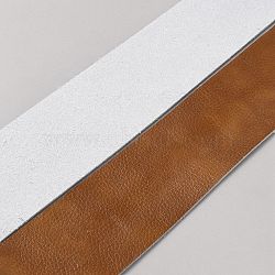 Flat Imitation Leather Cord, Saddle Brown, 50x2mm, about 2.52 Yards(2.3m)/Roll(AJEW-WH20005-16G-02)
