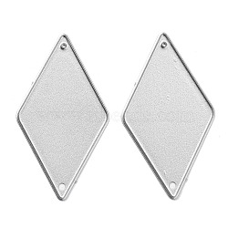 Carbon Steel Cutting Dies Stencils, for DIY Leather Making, Rhombus, Matte Platinum Color, 55x30mm(DIY-WH0158-10B)