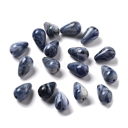 Opaque Acrylic Beads, Teardrop, Light Steel Blue, 15.5x10mm, Hole: 1.6mm(OACR-Q196-04D)