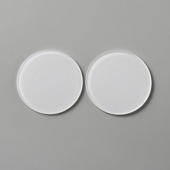 Acrylic Flat Round Action Figure Display Bases, Clear, 40x2mm