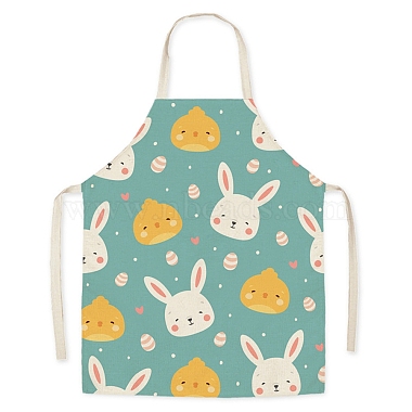 Easter Theme Flax Sleeveless Apron(PW-WG92721-06)-1