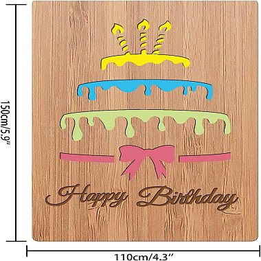 竹のグリーティング カードと蝶結びの紙封筒(AJEW-WH0202-007)-4