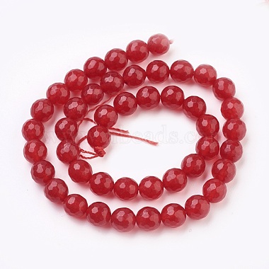 Natural Malaysia Jade Beads Strands(G-K288-8mm-04)-2