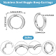 12 Pairs 202 Stainless Steel Huggie Hoop Earrings with 316 Surgical Stainless Steel Pins(EJEW-SC0001-40P)-2