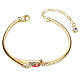 SHEGRACE Charming Gold Plated Brass Link Bracelet(JB72A)-1