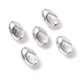 Antique Silver Oval Alloy Spacer Beads(PALLOY-XCP0001-66)