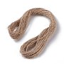 Jute Cord, Jute String, Jute Twine, for Arts Crafts DIY Decoration Gift Wrapping, Tan, 1mm, about 21.87 Yards(20m)/Bundle