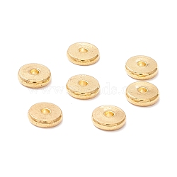 202 Stainless Steel Beads, Disc/Flat Round, Real 18K Gold Plated, 8x2mm, Hole: 2mm(STAS-P297-01F)